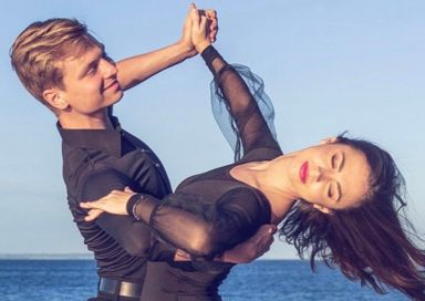 Professional international ballroom dancers